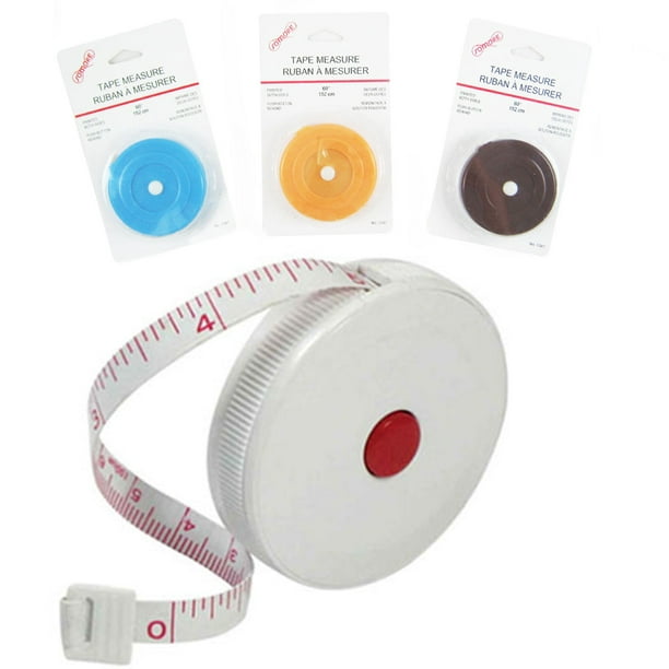 Color : A Retractable Tape Measure Pocket Tapeline Tools Measure Measure bust and waist circumference Fabric Projects or Around The House Needs 1.5 M/60 Inch Extra Long 